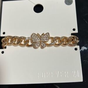 forever 21 chunky butterfly bracelet